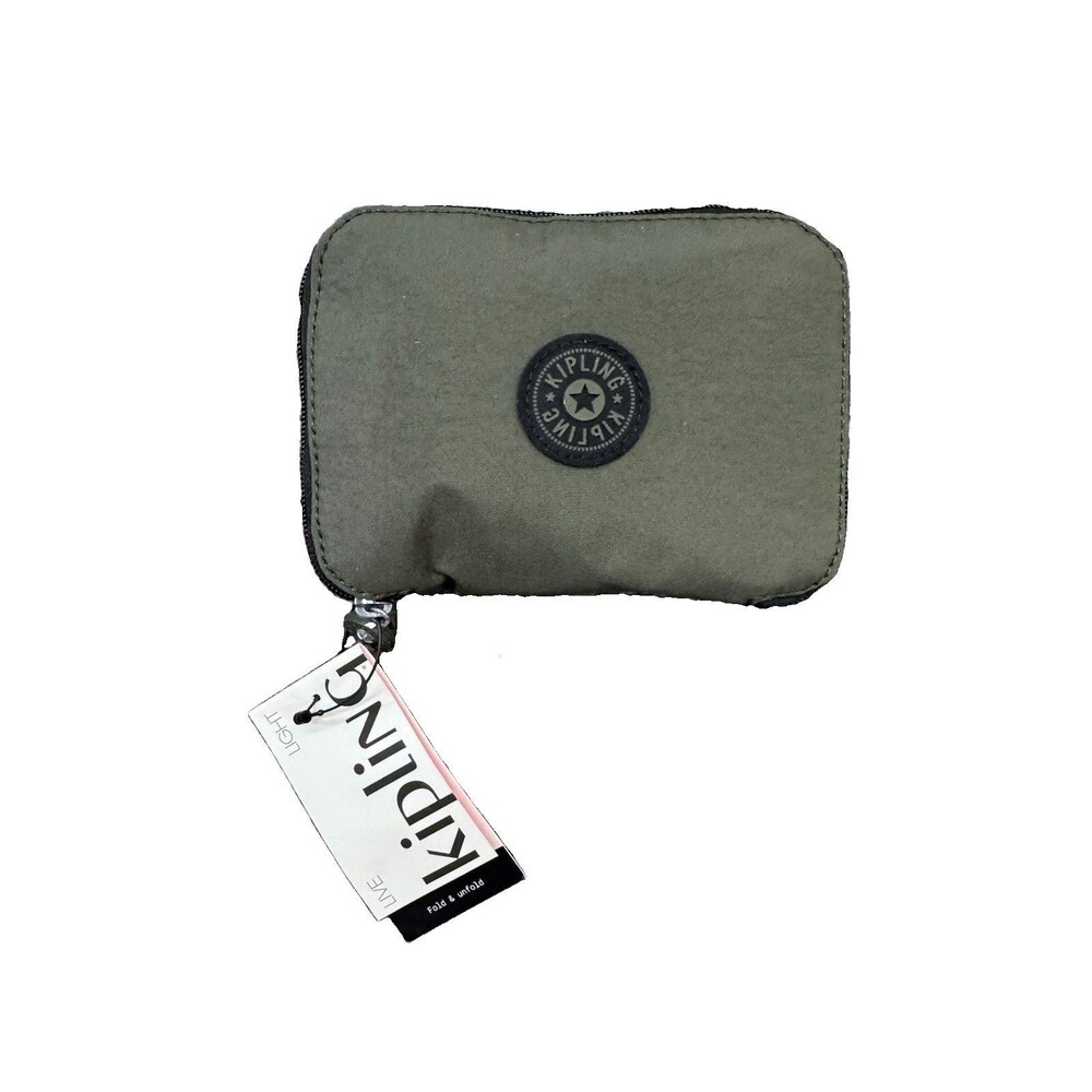 (RB2) Kipling Hip Hurray Ona Foldable Tote Bag Field Green AC7907 Packable NWT